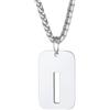 Richsteel Collana con Ciondolo a Forma di Lettera A-Z 26 Personalizzabile con Lettera dell'Alfabeto con Catena di Grano Resziabile Placcato Oro/Nero e Acciaio Inossidabile Gioielli Unisex