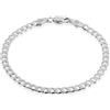 QUADRI - Bracciale Uomo Argento 925 - Braccialetto Uomo Idea Regalo - 18 cm