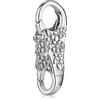MATERIA by Matthias Wagner Floreale chiusura a moschettone argento 925 per bracciali collane, argento