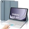 IVEOPPE Tastiera per Samsung Galaxy Tab A9 Plus 11 con Touchpad, Cover Tastiera Trackpad Italiano Bluetooth Rimovibile per Samsung Galaxy Tab A9+ 11 Pollici 2023, Blu-grigio