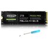Fikwot FN501 Pro 2TB NVMe SSD - Unità a stato solido interna M.2 2280 PCIe Gen3 x4 con adesivo di raffreddamento in grafene, Fino a 3500MB/s, Cache SLC, Compatibile con laptop e PC desktop
