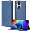 XINYEXIN Custodia per Honor 90 5G, Cover a Libro in Pelle PU con Blocco RFID, Slot per Carte, Supporto, Protezione Completa Antiurto - Blu