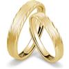 Meissa Anelli di Nozze in Argento 925 - Anelli Promessa Regolabili da 3,0 mm e 4,0 mm per Lui e per Lei, per Matrimonio, Fidanzamento e San Valentino (scritture, Oro (set di due anelli))