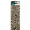 JVL Elegance - Zerbino lavabile in lavatrice, 50 x 150 cm, motivo: fiori, naturale/nero