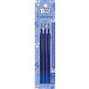 Grafoplás Grafoplas - Set di 3 pezzi di ricambio per inchiostro gel cancellabile, colore blu, punta 0,7 mm, ricambio per penne cancellabili Bits&Bobs retrattile, ricambio compatibile con Kores BG5