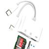 HOYULLI Adattatore USB C Lightning A USB(3 In 1)Lettore Schede SD Per Apple IPhone Micro SD Card Reader OTG 3.0 Cavo Per iPad Compatibile Per Samsung TF Memoria Fotocamera Porta Memory Esterno Trasferire Dati