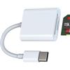 HOYULLI Adattatore USB C A SD Lettore Schede(2in1)TF Scheda Micro SD Card Reader Per Apple IPhone 15 Pro Max Per iPad MacBook Porta Trasferire Dati Fotocamera Macchina Fotografica Memoria Esterna Carte Memory