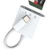zoyuzan Adattatore Tipo C a USB-C Caricatore Lettore di Schede SD/Micro SD 3-in-1 Card Reader per Apple per iPhone 15 Pro Max Plus per iPad MacBook Air Connettore Flash Memory Stick Thunderbolt 4 Convertitore