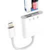 Kefiany Lettore di schede SD Lightning (3 in 1) per iPhone 14 13 Pro Max, caricabatterie, cavo adattatore, lettore di schede micro SD, certificato MFI per Apple, iPad, Fotocamera, TF Memory Stick, Foto