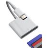 Aksenli Lettore Schede SD USB C per iPhone 16 15 Pro Max per Apple Digitale Camera Trasferire Foto Scheda Memory Card Reader Adattatore Compatibile per Samsung S25 S24 per iPad Air4 Adapter Tipo C Cavo plug