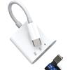 Aksenli USB C a SD Card Reader(3in1)Lettore Schede Micro SD Type C Ricarica Cavo Adattatore per iPhone 16 15 Pro Max Tipo C Camera TF Memoria Chiavetta Disk per Apple per iPad Compatibile per Samsung Macbook