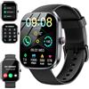Soudorv Smartwatch Uomo Donna, 1.91"HD Orologio Smartwatch con Chiamate Bluetooth, 110+ Sportive Smart Watch Monitoraggio 24/7 Battito/Sonno/SpO2/, Impermeabile IP68 Fitness Tracker Contapassi per Android/iOS