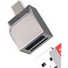 Kefiany Adattatore Lettore Schede Micro SD USB a USB C per Apple iPhone15 per iPad compatibile per Samsung Memoria OTG TF Card Reader Macchina Fotografica Chiavetta Fotocamera Trasferire Camera Memory Carte