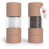 LARS NYSØM Macine Sale e Pepe Set - Macinasale e Macinapepe Manuale Mill | Set di Macine per Sale e Pepe in Acciaio Inossidabile - Macinino in Ceramica Regolabile - Designer Spice Mills - Ricaricabile