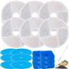Acmerota Filtro di ricambio per fontana per gatti compatibile con distributore d'acqua WF040 6 set di filtri per fontana per gatti adatti per NPET WF160 WF040 WF120 distributore con spugna in schiuma