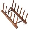 Biitfuu Portapiatti in Legno Portapiatti in Legno 4/6 Colonna per Portapiatti Ciotola Tazza Mobiletto per la Casa(9.1 x 4.5 x 4.1in)