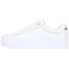 Tommy Hilfiger TH Platform Sneaker Tumbled LTR FW0FW09018 Low Top, Nero (Nero), 36, Black, 36 EU