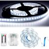 ZeiLaBang Kakadi Banda LED da 3 m, a batteria, 8 modalità, autoadesiva, con timer, per armadi, scale, cucina, letti