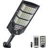 YACAISI ampade da terra solare esterna, luce solare esterna 8500K, illuminazione allagata a LED impermeabile tramonto all'alba con sensore di movimento e telecomando, luci di sicurezza per pa (1PACK)