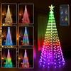 PhilzOps Smart Luci Albero di Natale, 1.88m 265 LED Cono Luci di Natalizie Esterno con Stella Impermeabile RGB Catena Luminosa Interno Luce Decorazioni per Giardino Feste Casa Blacone, Controllato APP
