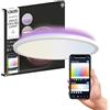 CALEX Plafoniera LED Smart Halo, 40 cm, colori RGB & luce da fredda a calda, Dimmerabile, controllo app Wi-Fi & vocale, Bianco