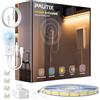 PAUTIX LED Striscia con Movimento Sensore,24V 5M COB LED Strip Motion Sensor Bianca Calda 2700K,Dimmabile Super Luminosa con Doppia illuminazione Modalità per Cucina,Scale,Camera da letto,Armadi