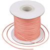 Craftdady - Rotolo di filo di poliestere cerato coreano, 77,7 metri/rotolo, 1 mm, per lavori artigianali con macramè e realizzazione di gioielli intrecciati, colore: salmone