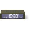 Lexon Flip Classic sveglia Mattina Luminosa reversibile con Faces on Off e Funzione SNOOZE, Display LCD e Luce Touch Ricaricabile da USB-C - Cachi