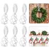 RYMAUP Set di 6 ghirlande natalizie autoadesive in silicone per ghirlande di Natale - nastri adesivi estensibili, giarrettiera per camino, scale, ghirlande decorative