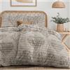 Dreamzie Copripiumino da 4 Pezzi - Copripiumino Singolo 135x200cm (x2), Federe 80x80cm (x2) - Motivo Testo Cuore