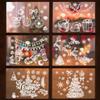 Hanari 127 Pezzi di Adesivi Vetro natale,Fluorescente Adesivi per Finestre Natalizie,Materiale in PVC Vetrofanie Natalizie per Vetrine Natale Decorazioni Casa