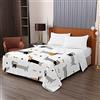 Odot Copriletto Trapuntato Matrimoniale Singolo Coperta Letto in Morbida 3D Cucciolo Stampa Microfibra Trapunta Estivo Antipolveri Copri Letto per Camera da Letto (100x150cm,Bassotto)
