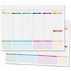 Pubblimania 2 Mini Planning Settimanali da tavolo per scrivania Ufficio Organizer Weekly planner Agenda (Set da 2 Cm 29,5x21,5)