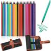 Astuccio Portamatite Arrotolabile In Tela: Organizza 36 Penne O Matite. 46x20 Cm, Con Cerniera E Legacci. Regalo Artista (fiori)
