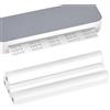 QWORK® 4 rotoli Carta Termica A4 per Stampante Portatile, Totale 100 Fogli, Asciugatura Rapida, Compatibile Universalmente