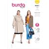 burdastyle Burda Style Sewing Pattern B5824 - Cartamodello per giacca e cappotto da donna