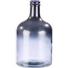 GILDE Vaso grande per fiori XL in vetro riciclato - decorazione soggiorno - produzione europea - Colore: argento metallizzato con gradiente - altezza 43 cm