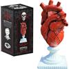 LevOli Vaso anatomico gotico a forma di cuore, grande e raccapricciante a forma di cuore umano, per amanti dell'orrore, regalo a tema Halloween per donne adulte, ispirato a Edgar Allan Poe, decorazione