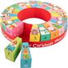 Idena 31492 - Calendario dell'Avvento da riempire, 24 scatole regalo numerate con motivi natalizi, calendario natalizio rotondo di circa 31,5 x 6,5 cm
