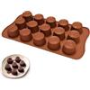 PARENCE.- Stampo in silicone a 15 cavità per cioccolatini, caramelle e praline - antiaderente, riutilizzabile e facile da sformare - resistente da -40°C a +230°C - 21 x 10,5 cm
