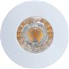 EGLO Faretto da incasso Margo, faretto da soffitto per esterni, plafoniera in alluminio, bianco, vetro smerigliato, bianco caldo, Ø 8,4 cm