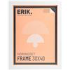 Grupo Erik Cornice 30 x 40 cm Bianca - Portafoto da Parete in MDF Effetto Legno per Poster, Quadri, Puzzle o Foto | Cornice da Parete con Accessori per Appendere Inclusi e Packaging Protettivo