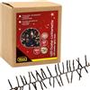 Idena 31897 - Catena luminosa a grappolo LED con 480 LED in bianco caldo, lunghezza circa 14,5 m, per esterni e interni, con funzione timer da 8 ore e trasformatore, come decorazione per feste