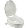 Stock-Fachmann® Rialzo per WC 5 cm, 10 cm, 15 cm, con coperchio senza coperchio, per anziani e adulti, colore bianco, portata fino a 200 kg