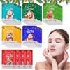 TECHEEL Set di 24 maschere per il viso di Natale, maschera per il viso, maschera per il viso, maschera per il viso da donna, calendario dell'Avvento, pelle, regalo di Natale per amici e familiari