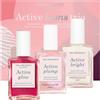 Manucurist Set Regalo Unghie Manucurist Active Icons Trio - Smalti Active Glow Blueberry, Shine, Plump - Trattamento illuminante e cura - Smalto Rinforzante Unghie - Cofanetto Regalo Donna - Regali Donna