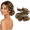 CAISHA XXL Posticcio Capelli Elastici Acconciature Da Sposa Voluminoso Riccio Chignon Marrone Biondo Mix HW36