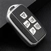RELL CASES Custodia protettiva per chiave telecomando in morbido silicone, di alta qualità, per Jaguar XE, XF, XJ, XEL, XFL, F-Pace, colore argento