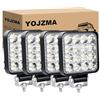 YOJZMA 4 pezzi 48W Mini LED Fendinebbia, 4 pollici LED Luce di lavoro 12V 24V Spot Flood Lampada di guida per fuoristrada camion barca pick-up SUV ATV UTV 4X4WD