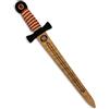 Liontouch - Spada WoodyLion, Oro/Rosso - Media da 3+ | Giocattolo in Gommapiuma Simil Legno per Giocare Fuori | Arma Sicura e Flessibile | Accessorio da Battaglia per Costumi e Travestimenti Bambini